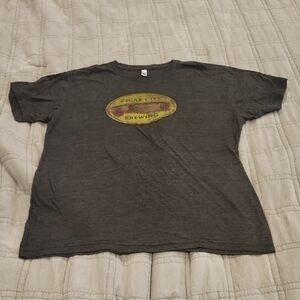 American Apparel Cigar City Tampa Charcoal Gray Graphic Tee Size L!